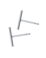 Product photo of two Bar Harbor Studs in Sterling silver on a white background