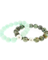 Bianca Bracelet with Silver-plated Hammered Accent