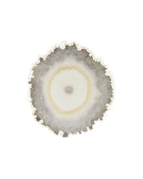 Solar quartz slab on Sterling silver band