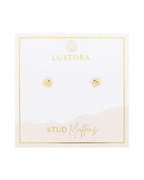 Puffy Heart Stud Earrings