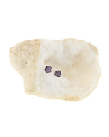 Sterling silver and rough cut amethyst post earrings