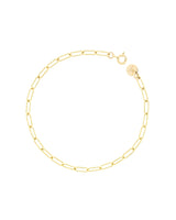 Phoebe 14k gold-filled paperclip bracelet with petite links
