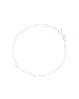 Phoebe Sterling silver paperclip bracelet with petite links