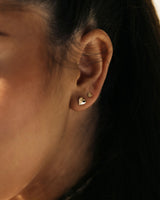 Puffy Heart Stud Earrings