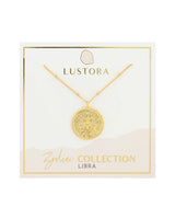 Libra Zodiac Necklace on Packaging Card