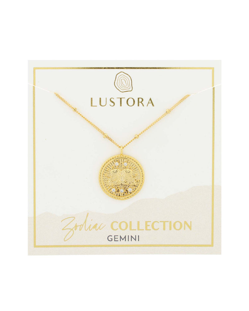 Gemiini Zodiac Necklace on Packaging Card