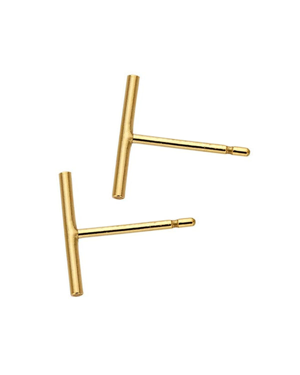 Product photo of two Bar Harbor Studs in 14k gold-filled metal on a white background