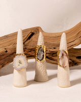 Solar Quartz Cigar Wrap Ring