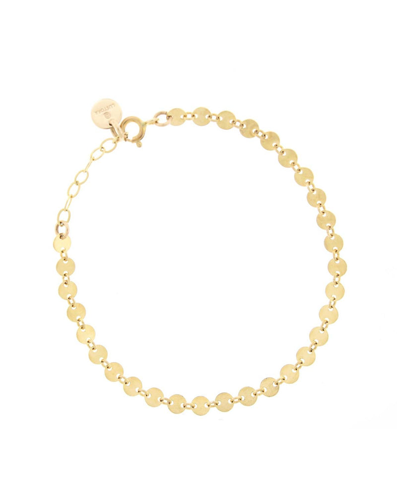 Simone Chain Bracelet on a White Background