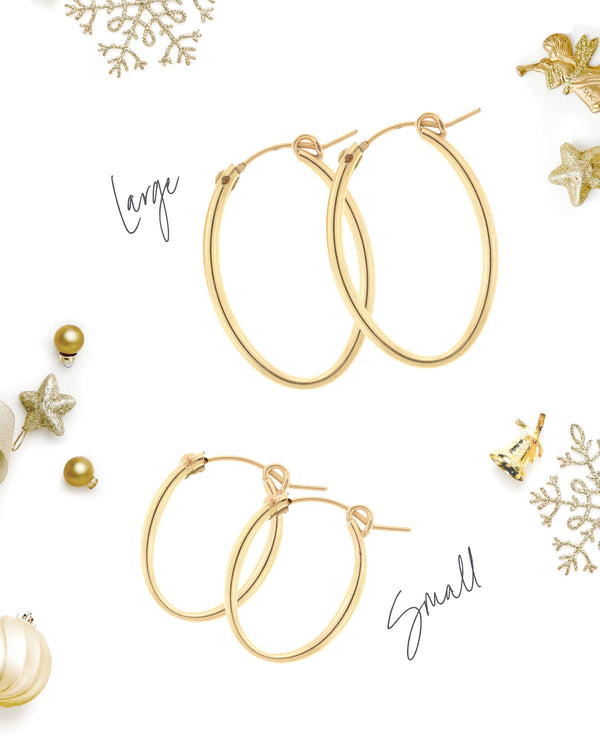 Cami Hoops Duo - 14k Gold