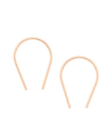 Rose Gold Horseshoe Earrings