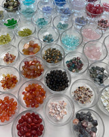 Jewelry making experience gems and stones ready to create