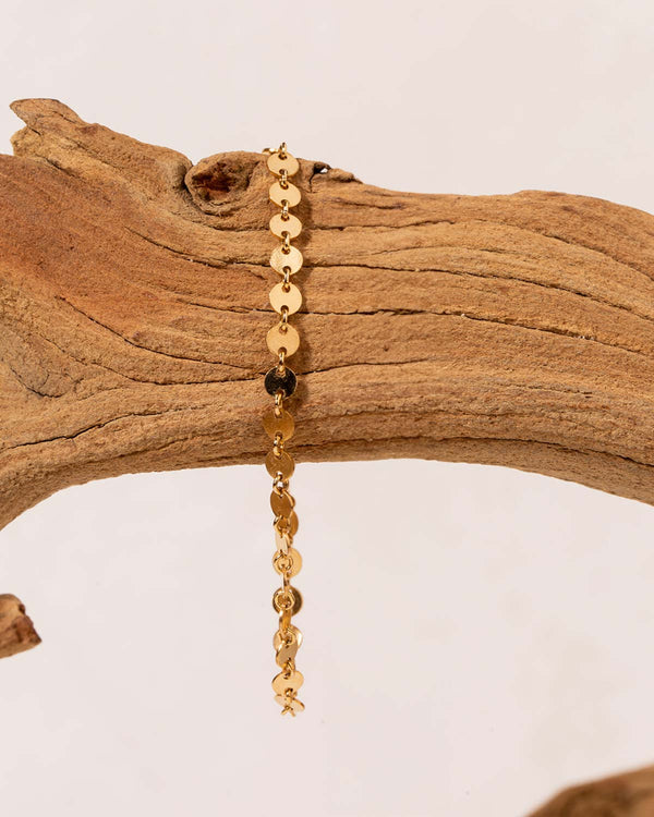 Simone Chain Bracelet Hanging on a Branch